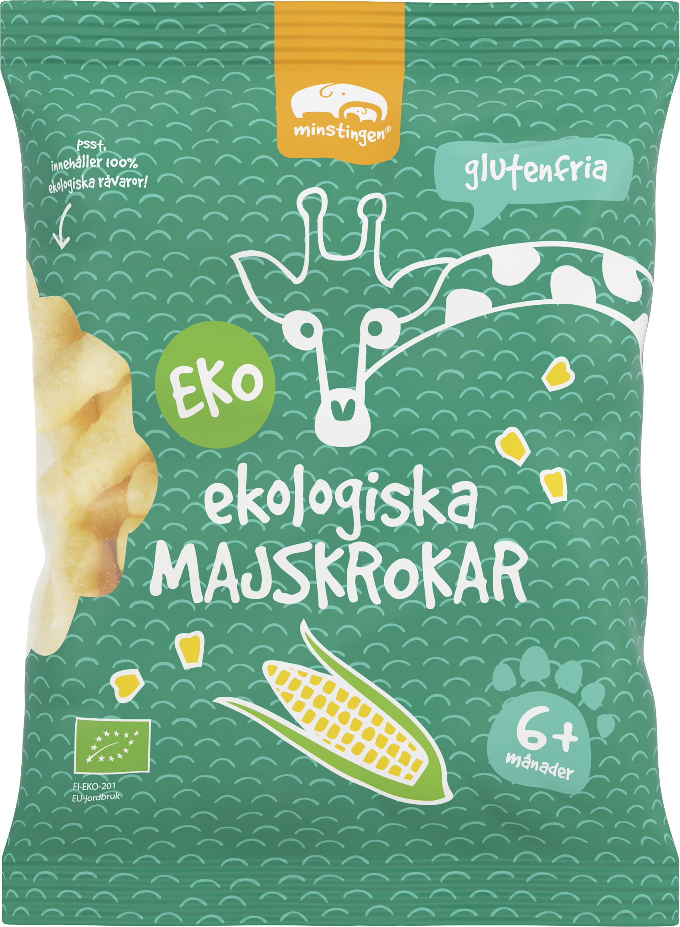 Ekologiska och glutenfria majskrokar